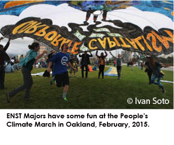 ENST Majors have some fun at the People&#039;s Climate March in Oakland, February 2015