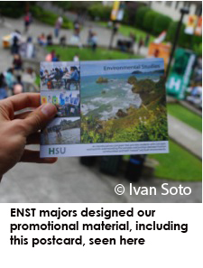 ENST majors designed our promotional material, including this postcard